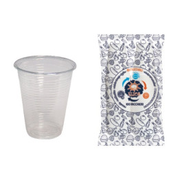 BICCHIERE PP ML166 TRASPARENTE CF.96 POLIPROPILENE PER MICROONDE CONFEZIONE BITUBO