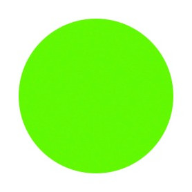 ETICHETTA DIAMETRO 75MM VERDE FLUO ROTOLO DA 1000 ADESIVO PERMANENTE