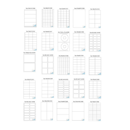 ETICH.FG. 105X36 GIALLO FLUO FG.100 