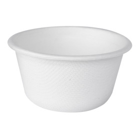 COPPETTA PORTA SALSE IN CANNA DA ZUCCHER 60 ML COLORE BIANCO PEZZI 100