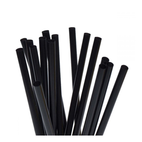 CANNUCCE NERE RIUTILIZZABILI 21 CM PEZZI 1000