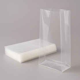 BUSTE PRODUZIONE 15X25 PZ.50 TRASPARENTE PER ALIMENTI