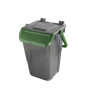 BIDONE CON SPORTELLO A BECCO GRIGIO-VERD IN PLASTICA " SECONDA VITA "