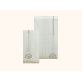 SACCHETTO ANTI GRASSO GLISSER 12+9X28 STAMPA ALTA MODA PZ. 1000