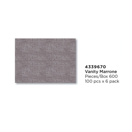 TOVAGLIETTA PAPTEX CM 32X45 PZ.600 COLORE VANITY MARRONE