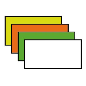 ETICHETTE 26X16 FLUO ARANCIO RETTANGOLARI CONF. 36 ROTOLI