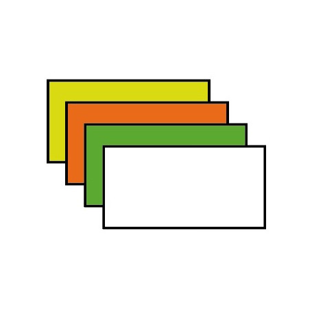 ETICHETTE 26X16 FLUO ARANCIO RETTANGOLARI CONF. 36 ROTOLI