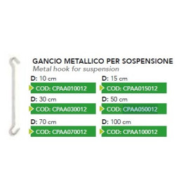 GANCIO METALLICO SOSPENSIONE H30 