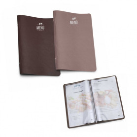 PORTA MENU SMALL 23 X 33 MARRONE 