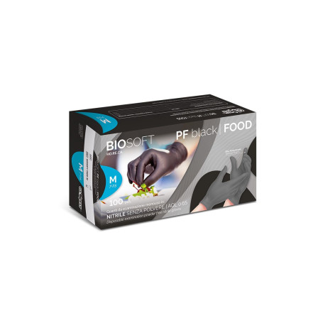 GUANTI NITRILE NERO XL PZ.100 