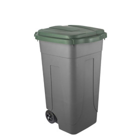 CONTENITORE MOBILE 80LT GRIGIO/VERDE 
