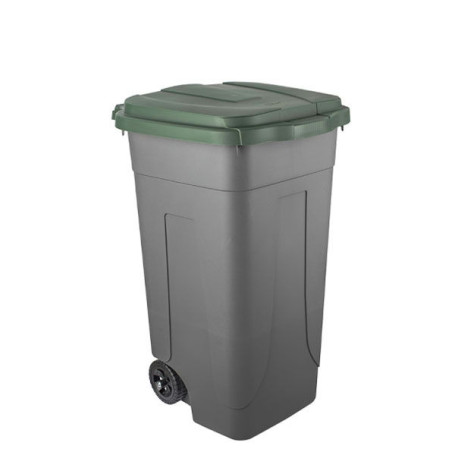CONTENITORE MOBILE 80LT GRIGIO/VERDE 
