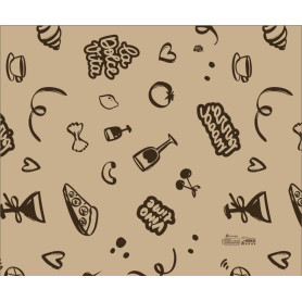 TOVAGLIETTA 33X40 PZ.1000 STAMPA " LA DOCE VITA "