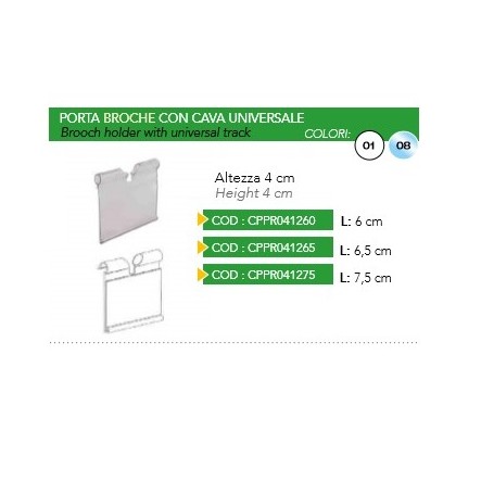 PORTA BROCHE C/CAVA UNIV. 65MM 