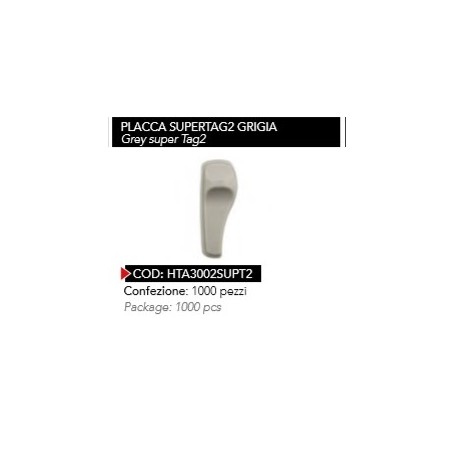 PLACCA SUPERTAG2 GRIGIA 