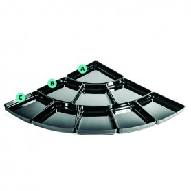 ANFITEATRO INGOMBRO TOTALE 80X80CM H4 ALTEZZA 20MM