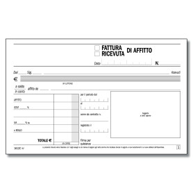 BL. RICEVUTE AFFITTO RIC. 2 COPIE 