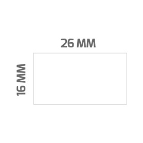 ETICHETTE 26X16 BIANCHE REMOVIBILI RETTANGOLARI CONF. 36 ROTOLI