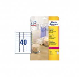 ETICHETTE LUCIDE 47X25.4 CF.25 