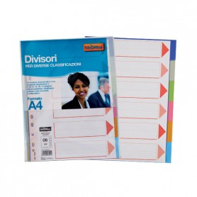 DIVISORE PLASTICI 12 COL. A4 