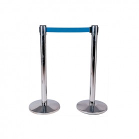 COLONNINA TENDINASTRO CROMATO NASTRO BLU 
