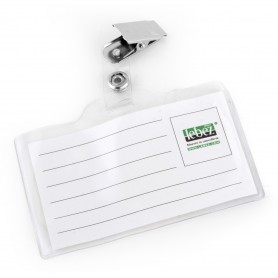 PORTABADGE SEMIRIGIDO 90X55 MM CF.50 