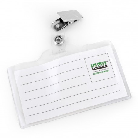 PORTABADGE SEMIRIGIDO 90X55 MM CF.50 