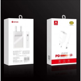 GENAI CARICATORE + USB-C A LIGHTING 