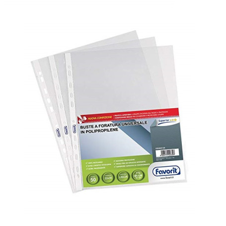 BUSTE A FORATURA SUPERIOR 22X30 CF.50 