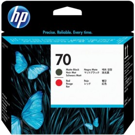 HP TESTINA 70 NERO OPACO + ROSSO 