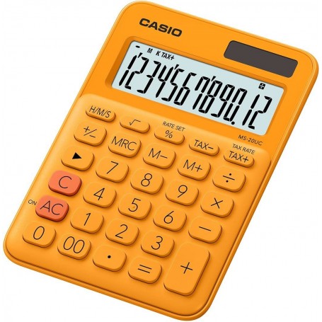 CASIO MS-20UC CALCOLATRICE ARANCIO 