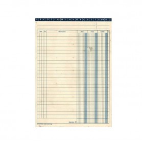 SCHEDA DARE-AVERE-SALDO CON RUBRICA A/Z 