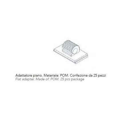 ADATTATORI PIANI NERO P25 