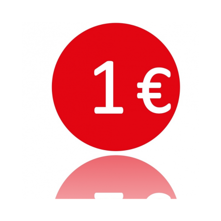 ETICHETTE TONDE D.40 1Euro ETICH.1000 