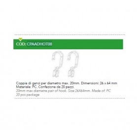 GANCI BARRA MAX 20MM CF.20 