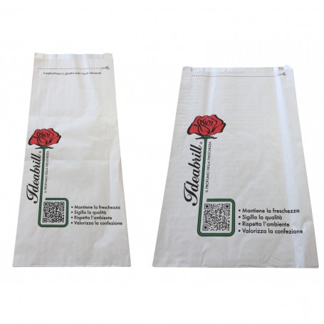 SACCHETTO IDEABRILL BIANCO PZ. 1000 F.TO 20+3.5X32