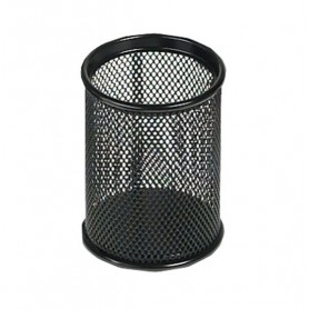 PORTA PENNE METALLO NERO 