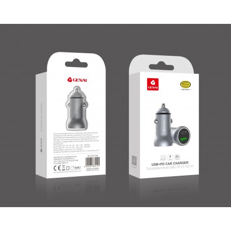 CARICATORE AUTO PD+USB 