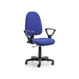 SEDIA DATTILO ERGO C/BRACCIOLI BLU 