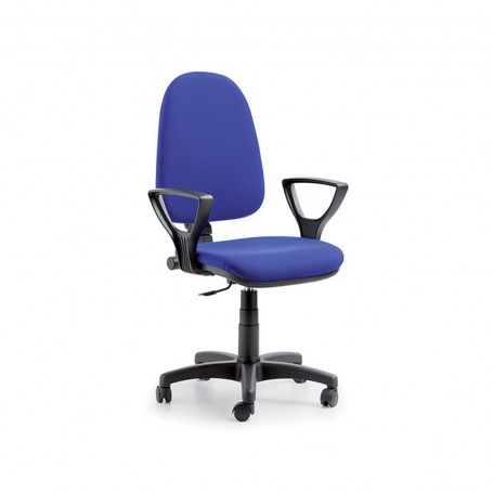 SEDIA DATTILO ERGO C/BRACCIOLI BLU 