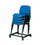 SEDIA FISSO BLU STANDARD 