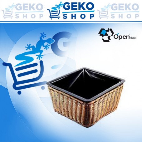 CESTO QUADRATO C/INSERTO  6.5 LT 