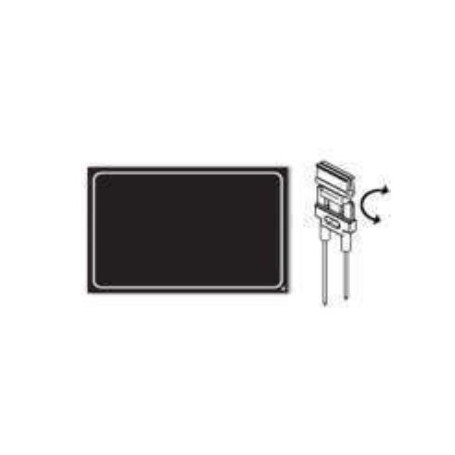 SEGNAPREZZO CANCELLABILE NERO PVC 10 X 7 CF. 25 + 1 MARKER + AGHI INOX