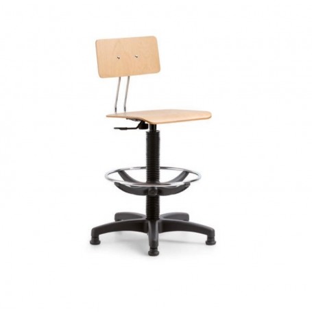 SGABELLO CON SCHIENALE ELEVAZIONE A GAS 