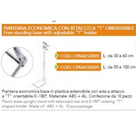 PIANTANA BASE  30+30 ATTACCO "T" SNODATO 