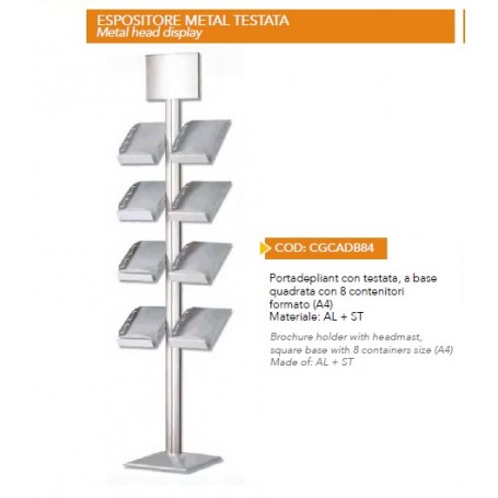 ESPOSITORE METAL 8 CONTENITORI A4 
