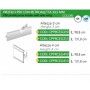 PROFILO PORTAPREZZO P50 H40 B.CO ALETTA 32MM LUNGHEZZA 131.8