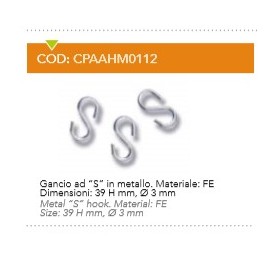 GANCIO IN METALLO A"S" 