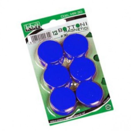 MAGNETINI LEBEZ TONDI 30MM BLU CF.12 