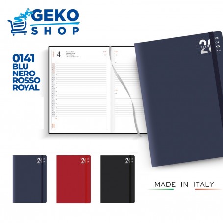 AGENDA SETTIMANALE 17X24 C/ELASTICO BLU 